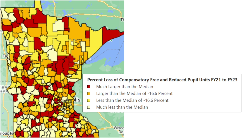 Percent Loss of Compensatory Free and Reduced Pupil Units